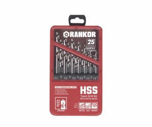 JUEGO DE BROCAS PARA METAL X 25 PZS (1 – 13 MM) / 100000043